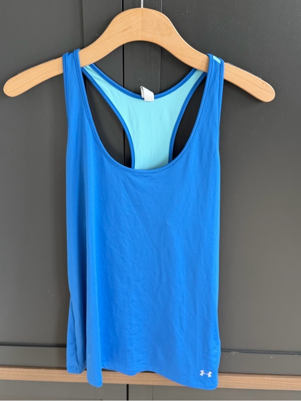 Under Armour | UA Blue Racerback Performance Heat gear Racer Back Tank Top | M